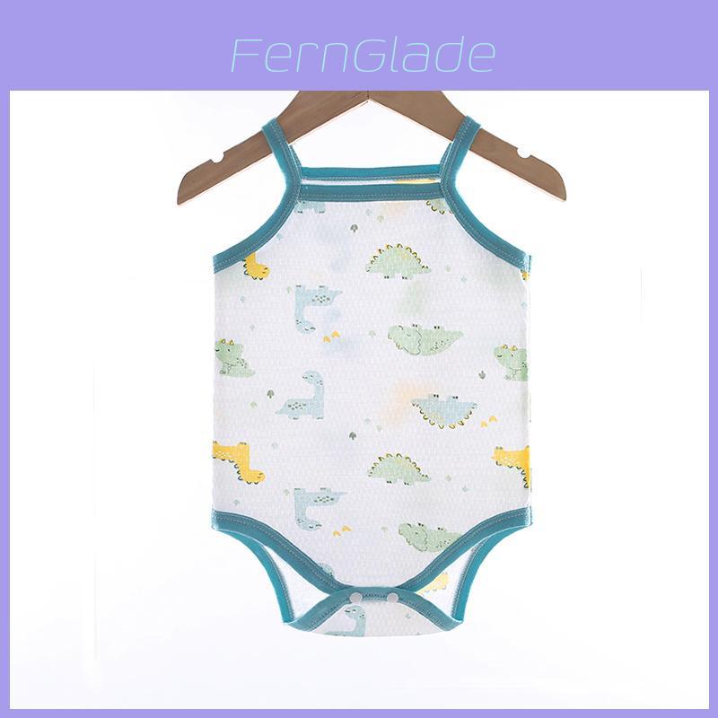 Baby Summer Cotton Sleeveless Romper With Triangular Style For Newborns