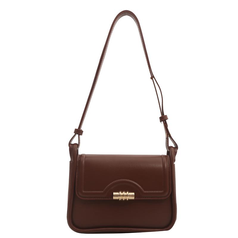 

Korean version commuter bag women s 2024 spring new retro fashion small square bag texture casual shoulder bag