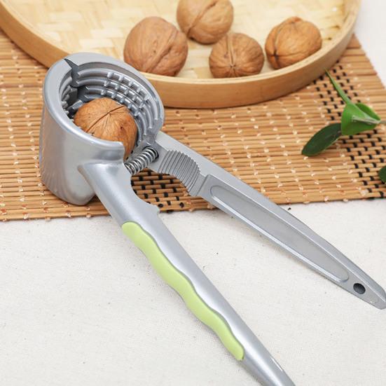 Walnut Shell Opener Portable Anti-splash Open Nuts Aluminum Alloy Nut Sheller Clip Hazelnut Crack Tools Kitchen Accessories