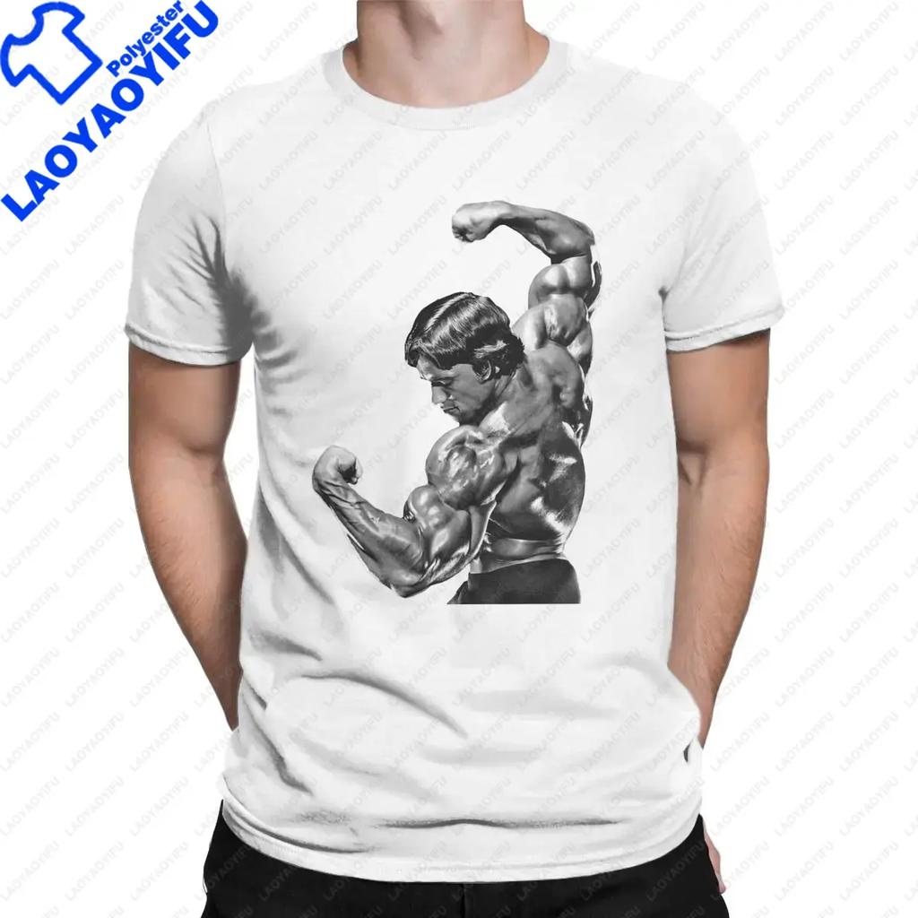 Arnold Schwarzenegger Mr Olympia Unisexs Tshirt Balck White Fashion Oneck T Shirt Fashion Short Sleeve Unisex Teeshirt Male Tees