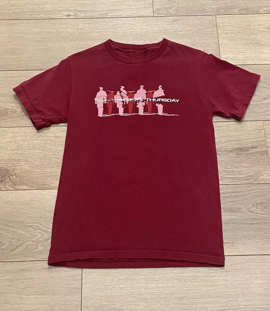 Четверг группа Эмо Крик Красная футболка Полный размер S-5XL FF377 Унисекс футболка S