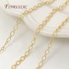18K Gold Plated Metal Chain For Needlework,Chains For Jewelry DIY Necklaces Bracelets Making Accessories,Chain Fittings