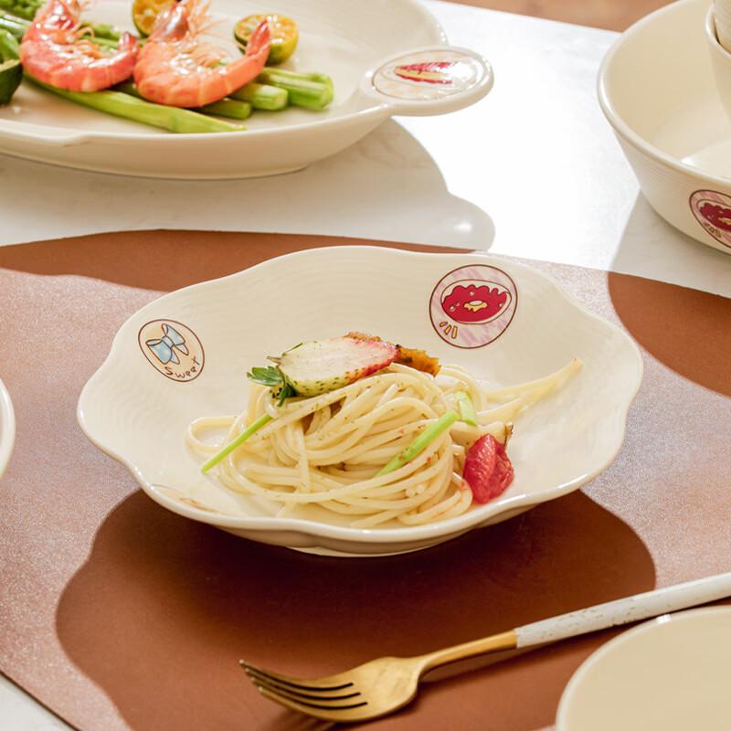 Ruhan Ceramic Summer Sweetheart Fish Plate