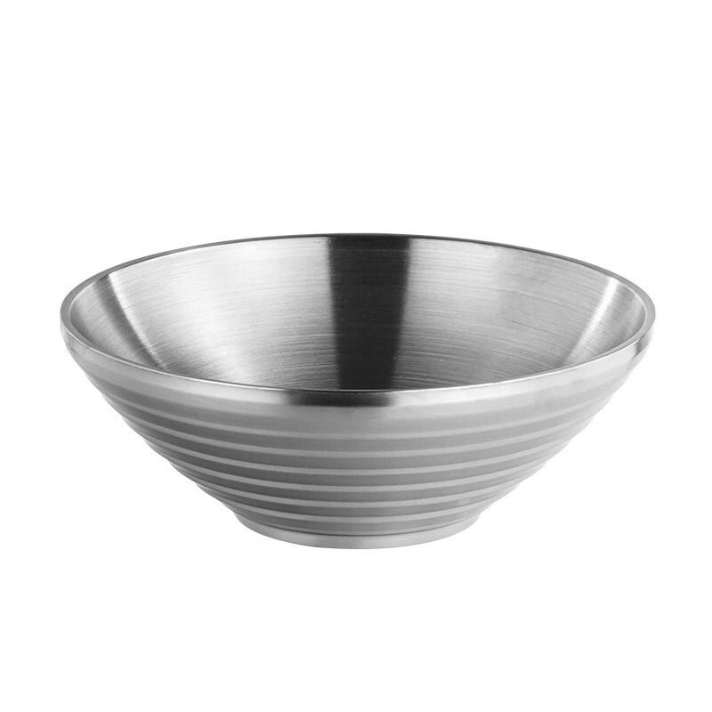 

Shengjia 304 Stainless Steel Japanese Double-Layer Ramen Bowl 16CM