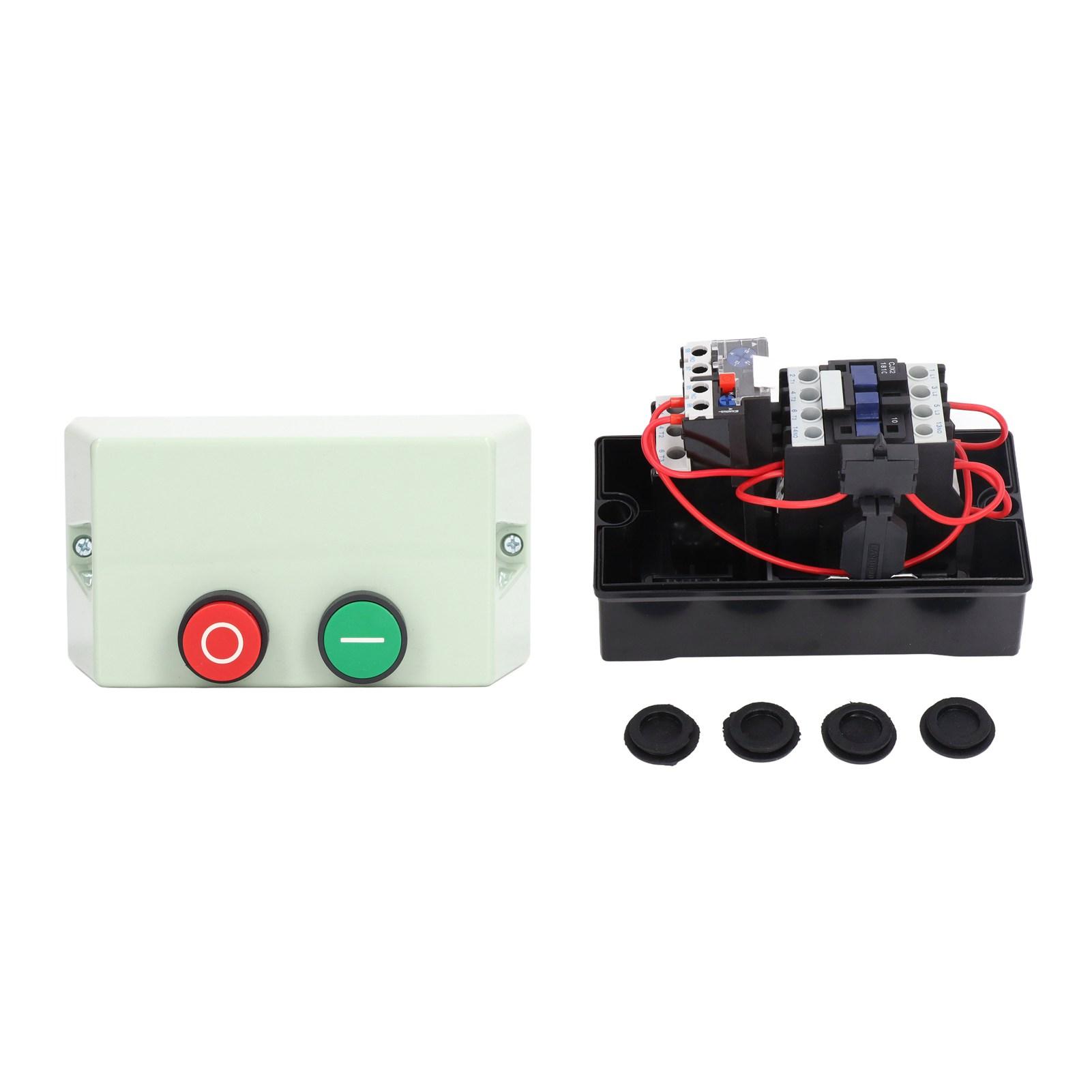 

Magnetic Electric Motor Starter Control Switch Motor Protection with Rubber Washers 1218A