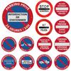 HD Printed Tin Plate Painting  Vintage French Parking  Private Property NoParking Signs D Metal Wall Art Round Decorative S