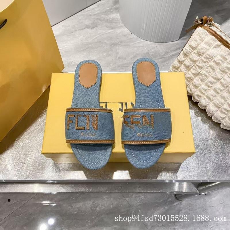 Zapatillas planas clásicas de una sola pieza, punta redonda, color caramelo, zapatos de mujer, sandalias casuales de playa para mujer