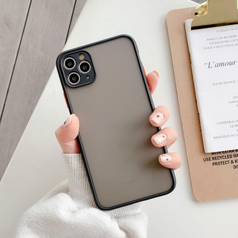 

Matte Shockproof Phone Case for iPhone 17 16 15 14 Plus 13 Pro Max 12 Mini 11 X Xs Xr 6 7 8 SE 2022 2020 17Pro Back Protective Phone Cover Accessory iPhone 17 чёрный