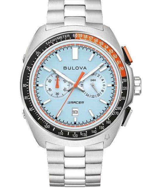

BULOVA RACER CHRONOGRAPH Нержавеющая сталь Синие циферблаты Мужские часы 98B432 [ НОВИНКА 2024 ]