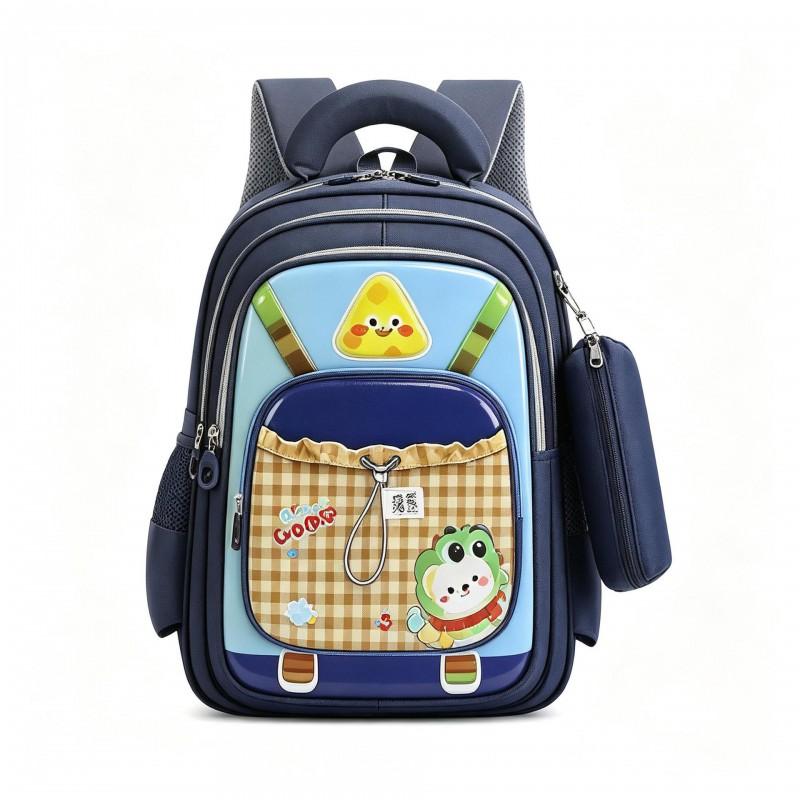 Kids School Backpack 16 Inch 3D Hardshell With Cartoon Rabbit Design Matching Pencil Case Set Elementary Students
