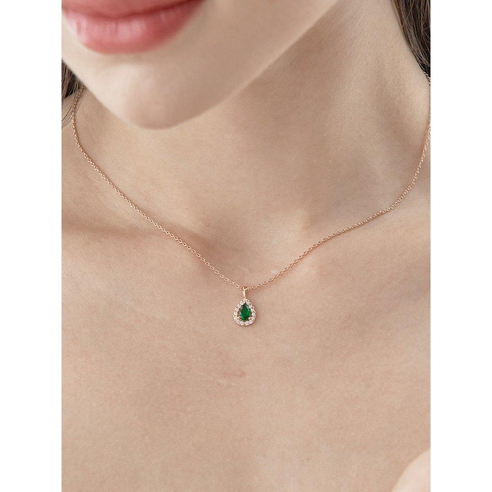 Grüne Träne Halskette Elbrnn199