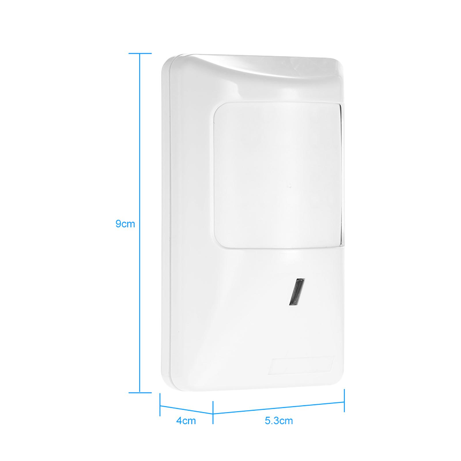 Anti Pet PIR Motion Sensor Wired Alarm Dual Infrared Detector Pet Immune For Home Burglar Security Alarm System bianco