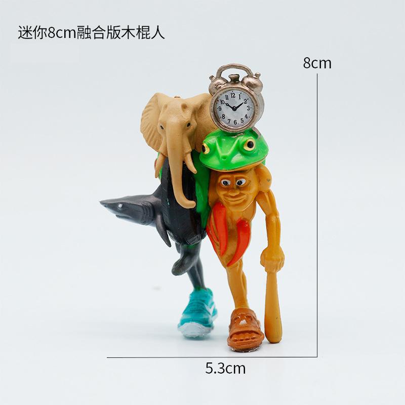 Tung Tung Sahur Action Figure Toy Tralalero TralalaLiriLi LarllaBoneca Ambalam Figure Toys Figurines Desktop Ornament