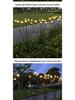 LED Wind-Powered Firefly Lights, 6 or 8 Heads, Outdoor Landscape Decoration for Parks and Streets