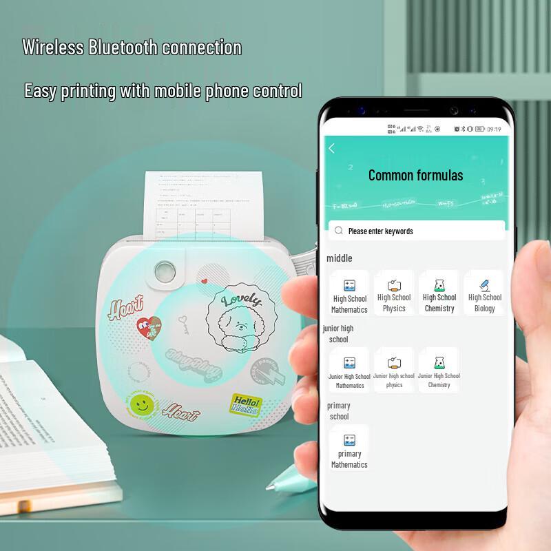 Deli GE221 Mini Thermal Printer for Study Notes