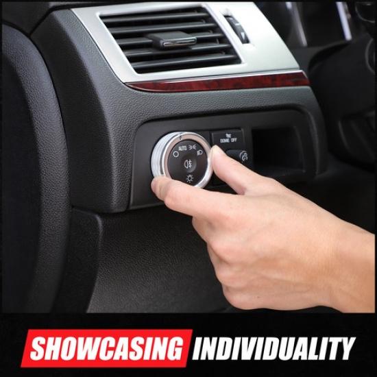 Silver Headlight Switch Knob Cover Trim Ring For Cadillac Escalade 2006-14