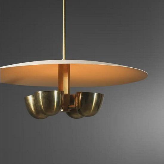 Mid Century Italian Sputnik Chandelier 1950s Modern Raw Brass 4-Light Pendant Ceiling Fixture Kalmar Italian Dining Modern Brass Chandelier
