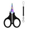 Titanium Coating Stainless Steel Fishing Scissor Plier Cut Pe Braid Line Cutter Plies Carp Fishing Accessories Tools