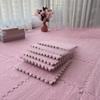 Color Blocking Design Foam Floor Tiles Plush Foam Mat Easy To Clean