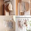 Traceless Stainless Steel Pants Rack with Hooks & Clips - Multifunctional Hanger for Clothes and Underwear