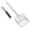 Stainless Steel Cat Litter Shovel Long Handle Cat Scooper Kitty Metal Scooper for Pet Beaches