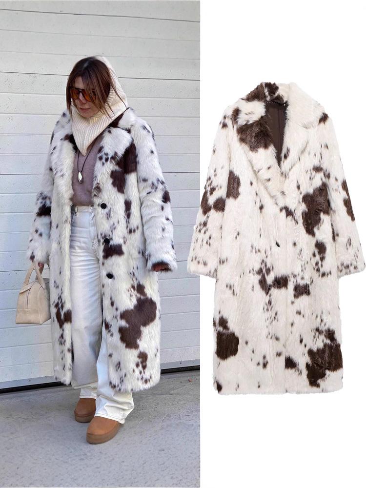 Women's Faux Fur Coat: Autumn/Winter European & American Style, Fashionable, Eco-friendly, Simple & Elegant