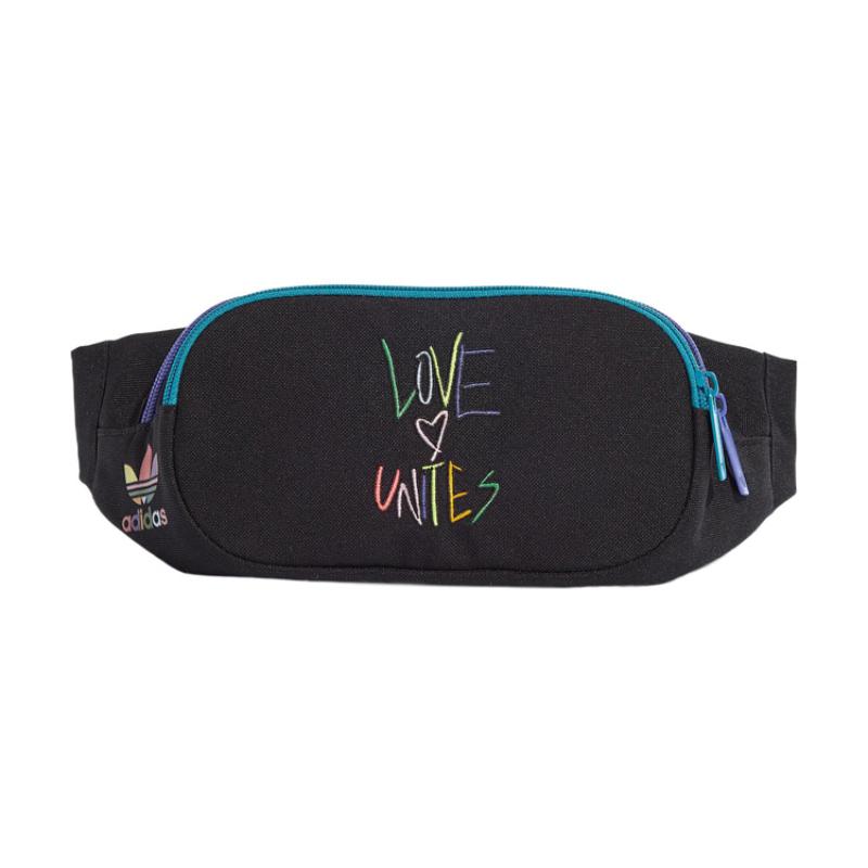 

Adidas Оригинальная полиэстеровая сумка-слинг, сумка через плечо, поясная сумка, обычная, унисекс, черная, Adidas HL1710 чёрный