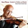 CD RAINER KUCHL, HIROYUKI KATO - Hans Pfitzner: Sonate Fur Violine U RRSC20007 R-RESONANCE 2019 Japan ObiClassical Used