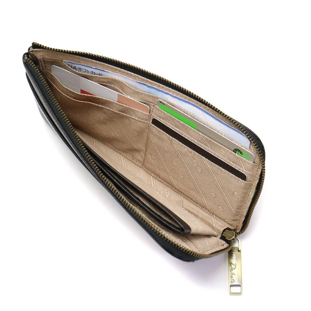 Dakota Largo Long Wallet with 0035881 L-Shaped Zipper, 0030581, Green/50