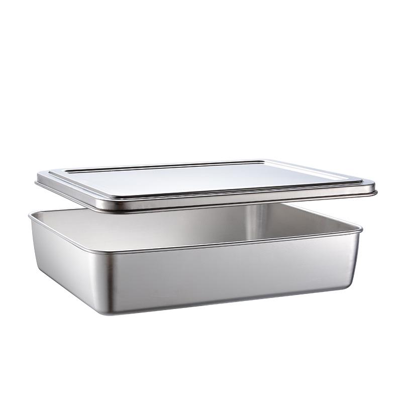 304 Stainless Steel Square Baking and Serving Tray