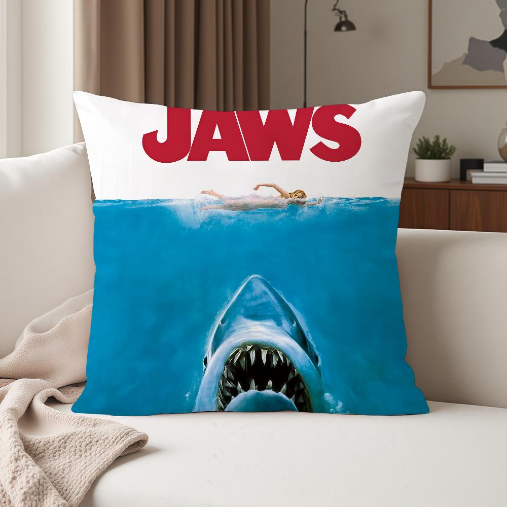 Movie Jjaws Pillow Case Suitable For Bedrooms Living Rooms Cars Home Decoration