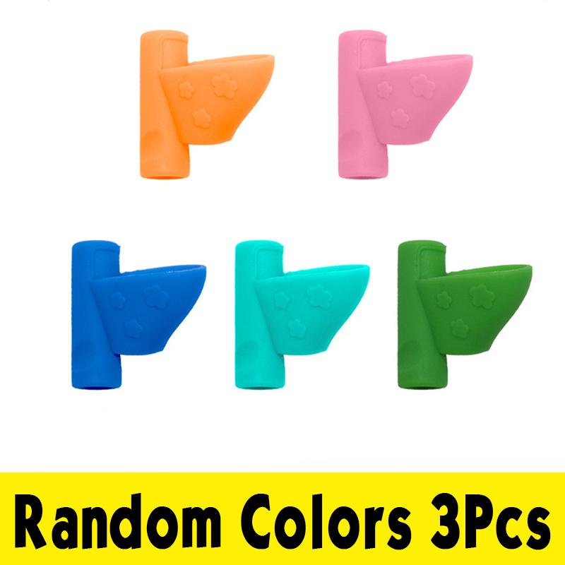 3/5 Pack Silicone Pen Holder For Kids Ergonomic Design For Handwriting Posture Correction Writing Aid Children Learning Practice