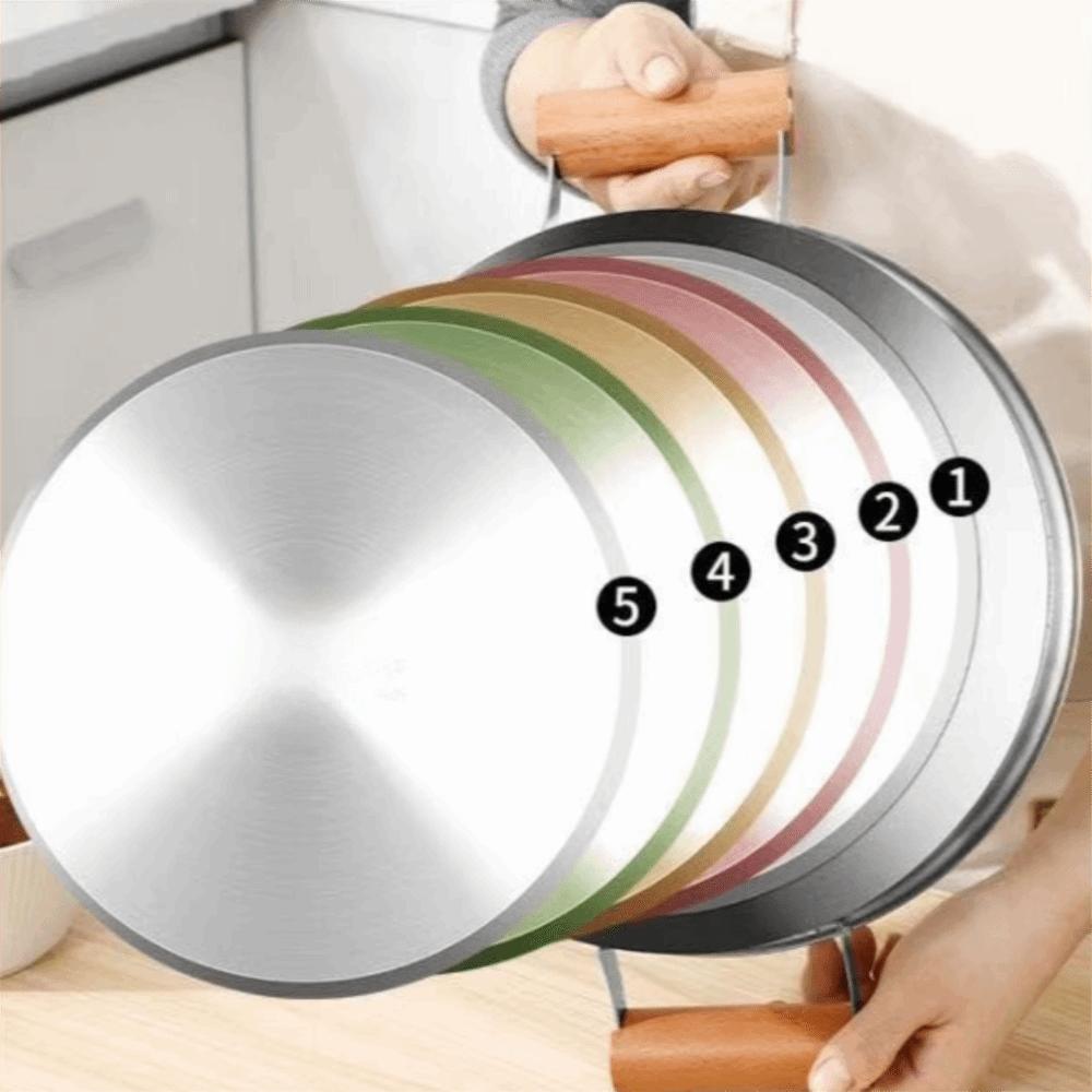 Food Grade Stainless Steel Stock Pot with Lid Non Stick Stew Soup Pot Easy To Clean Cooking Tools Stainless Steel Steamer