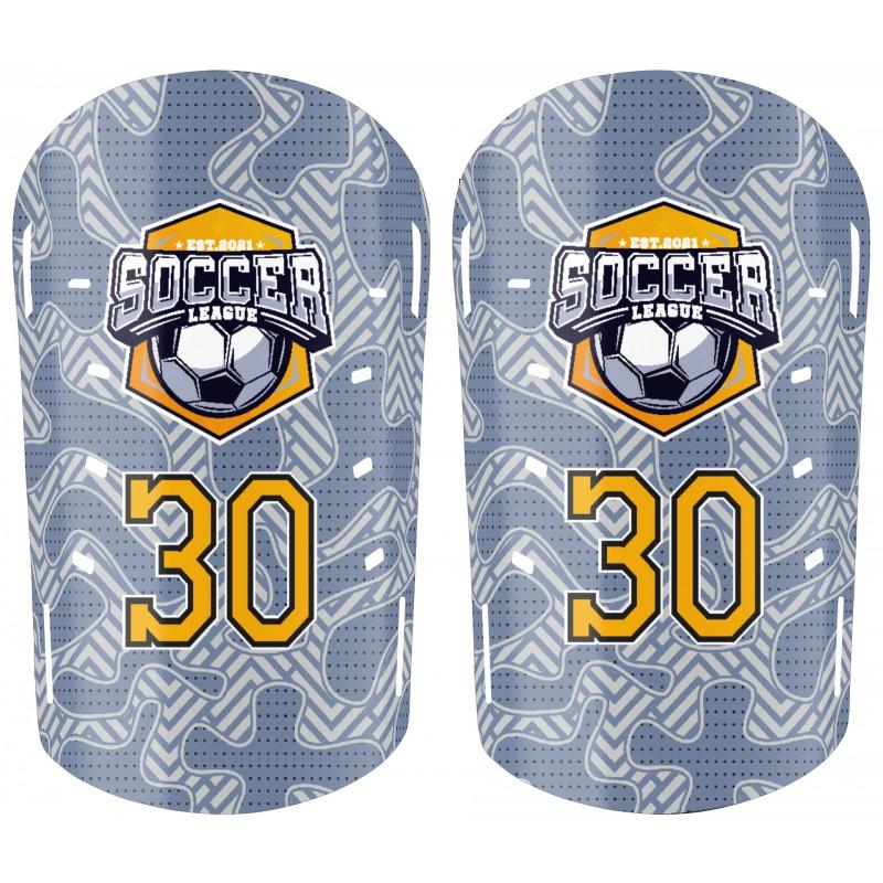 Professional Soccer Shin Guards With Sublimation Print Training Match Use