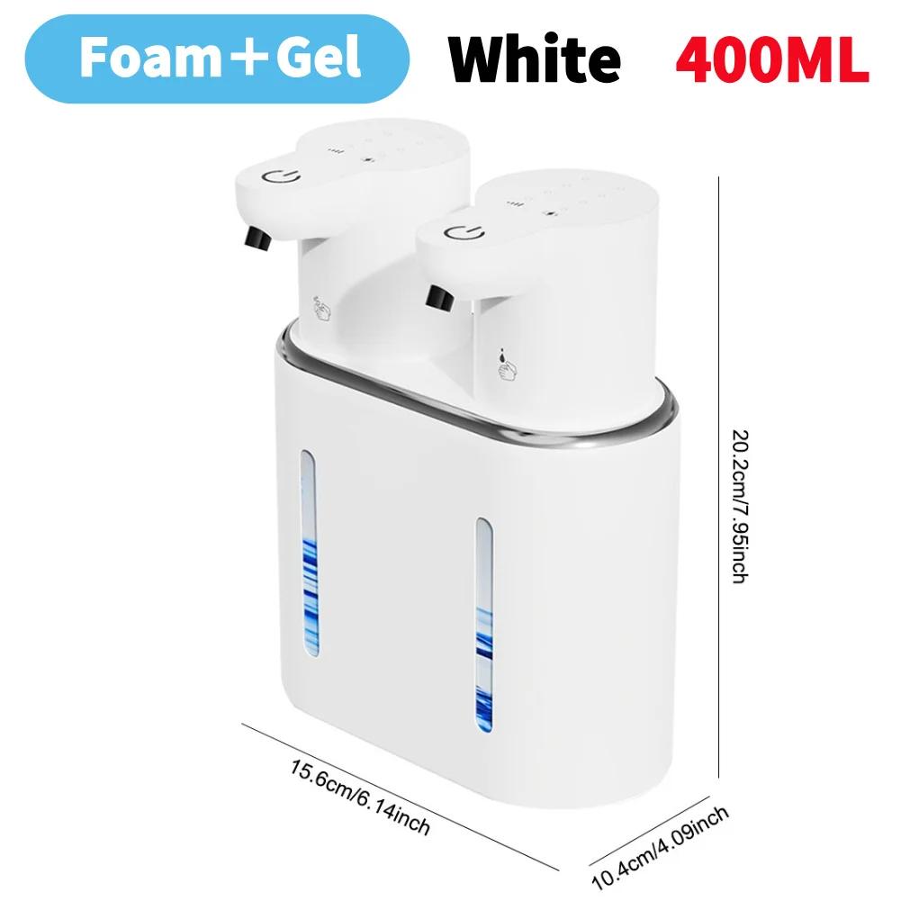 400/380ML Automatic Soap Dispenser Wall Mounted Double Head Washing Pump Machine  Touchless Electric Soap Sanitizer For Bathroom