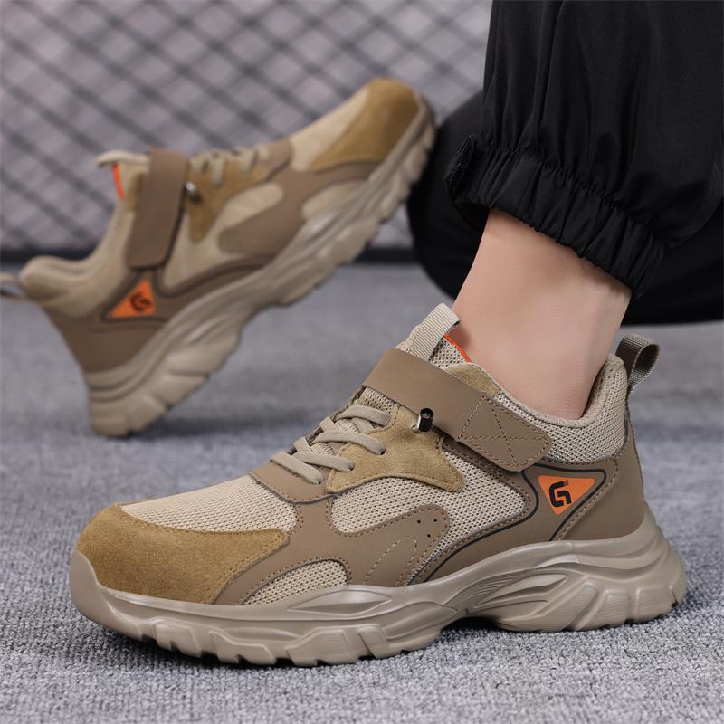 New Fashion Lightweight Men's Safety Work Shoes Comfortable Indestructible Boots Sneakers Anti Puncture Male Footwear