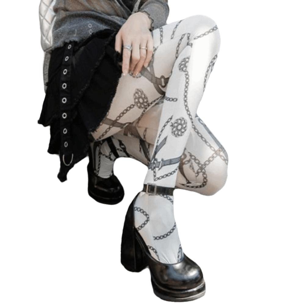 High Waist Leopard Pantyhose 80D Sexy Long Socks New Leggings  Women