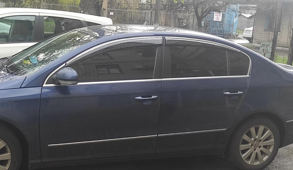 

Ветровики с хромом SD (4 шт, EU, Sunplex Chrome) для Volkswagen Passat B7 2012-2015 гг