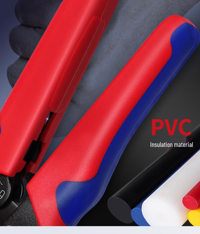 European Tube Crimping Pliers for Quick Manual Wiring with Pin-Type Clips