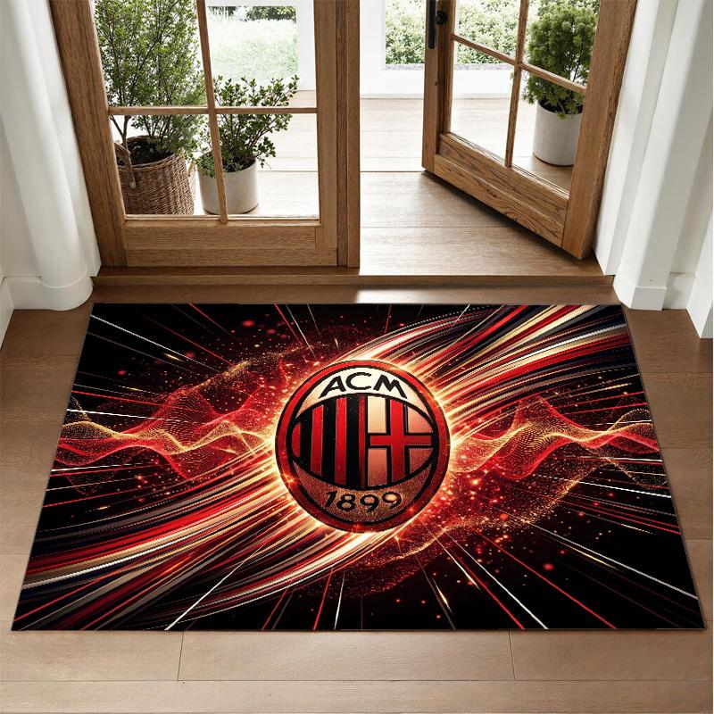 AC Milan Design Crystal Velvet Rug Soft Decorative Mat for Bedroom Entrance