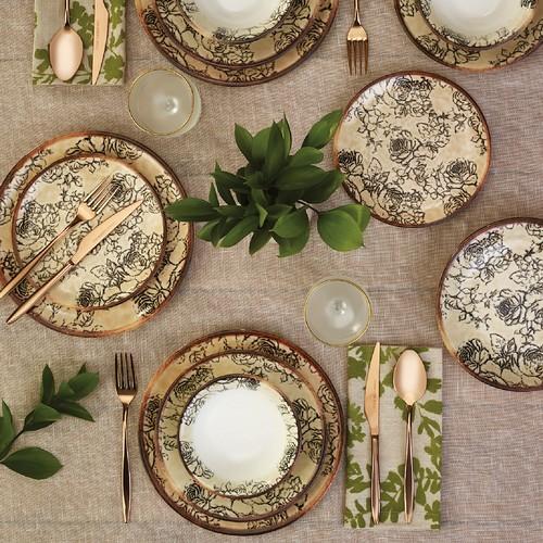 

Фарфоровый обеденный сервиз Emsan Ottoman Gülara, 24 предмета, на 6 персон