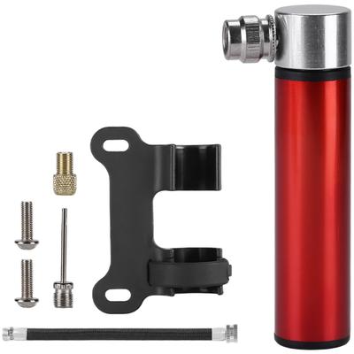 Bomba de Bicicleta Portátil de Alta Pressão com Estrutura de Liga de Alumínio e Mangueira Destacável Capacidade de 120 PSI para Uso ao Ar Livre e em Viagens