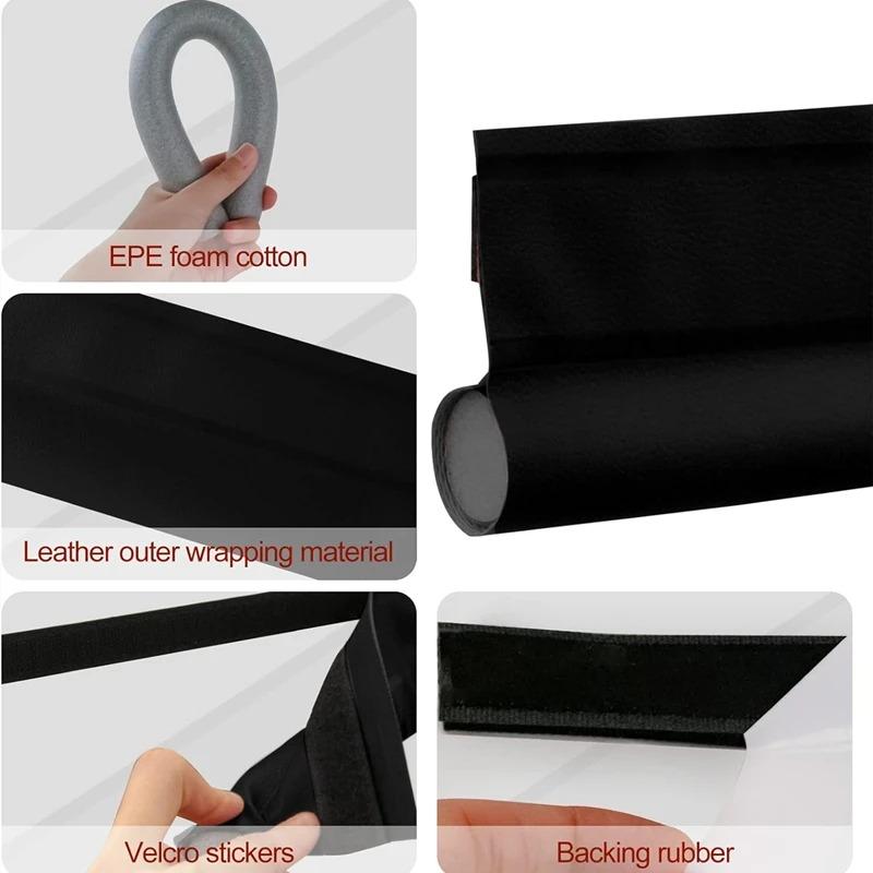 2/1PCS Door Bottom Sealing Strip Windproof Waterproof Strip Door Under Wind Shield Insulated House Acoustic Foam Sealing Strips