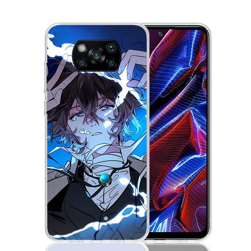 Bungo Stray Dogs Dazai Phone Case For Xiaomi Poco X7 X6 X5 Pro F7 Ultra Redmi 15C 15 13 13C 12 12C 10 10A 10C 9 9A 9C 9T Cover P