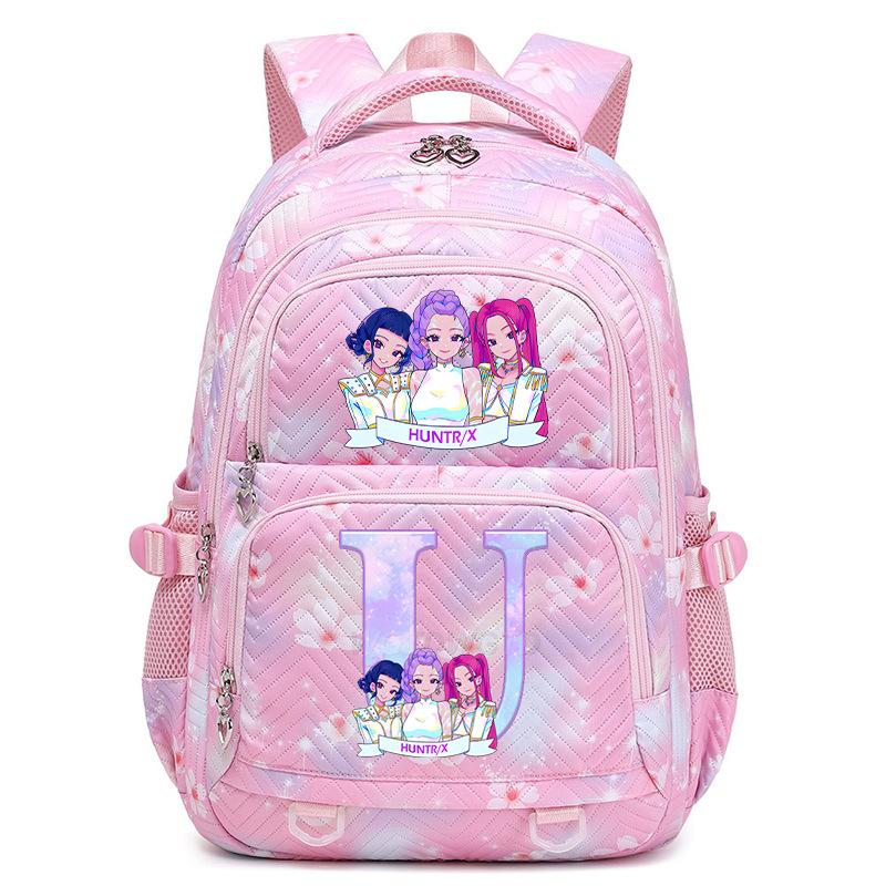 Kpop Anime Aufdruck 26 Buchstaben Rucksack Große Kapazität Mittelschüler Lässige Schultasche