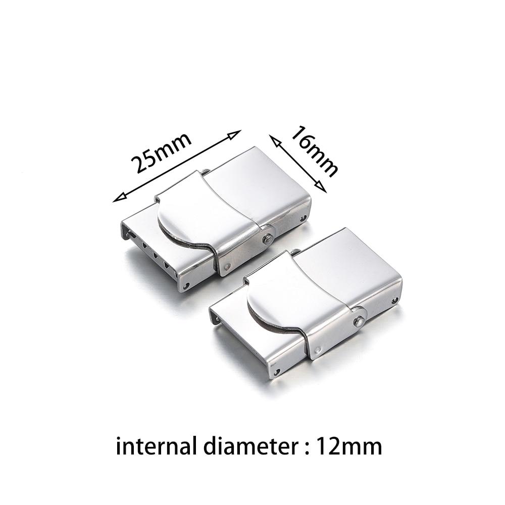 5ks spona z nerezové oceli Krimpovací čelistový háček Hodinky Páskové spony Connect Krajková přezka pro DIY kožené silikonové náramky Výroba šperků