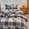Nordic Thickened 100 Percent Cotton Brushed Duvet Cover Soft Skin Friendly Comfortable Single Double Quilt Cover