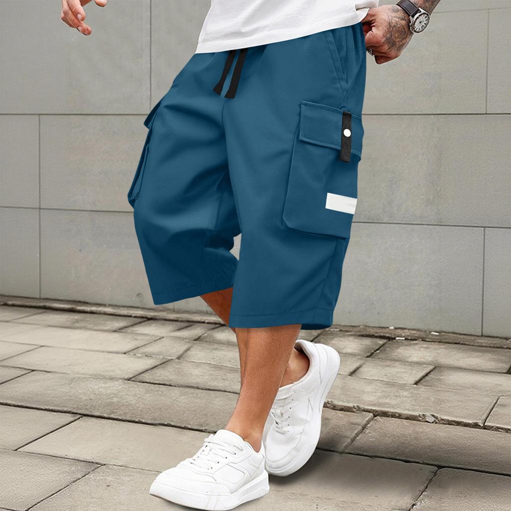 Pantaloni della tuta da uomo con lacci Pantaloncini cargo da uomo Pantaloni casual