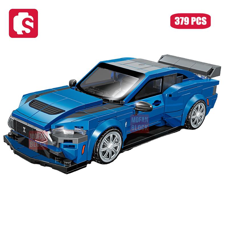 SEMBO BLOCK BK8 City Sports Car Racing Model Assembly Building Block Technology Supercar Vehicle Bricks Toys Boys Birthday Gifts
