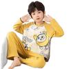 Spring/Autumn Long Sleeve Pajama Set for Boys - Cartoon Design for Kids & Teens
